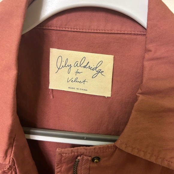 Lily Aldridge for VELVET Graham&Spencer Ruby Cotton Army Jacket (Rose/sm… - Picture 6 of 8